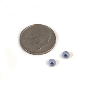 4mm Miniature Blue Doll Glass Eyes