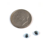 4mm Miniature Pale Blue Cat Glass Eyes