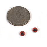 4mm Miniature Red Demon Glass Eyes