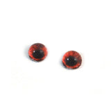 4mm Miniature Red Demon Glass Eyes