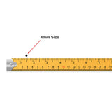 4mm size measure on a ruler 