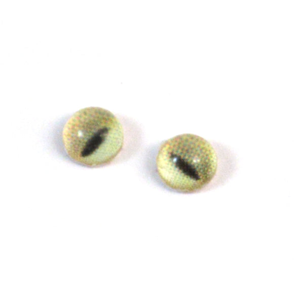 4mm Miniature Pale Yellow Cat Glass Eyes