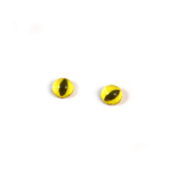 4mm Miniature Yellow Cat Glass Eyes