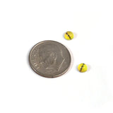4mm Miniature Yellow Snake Glass Eyes