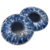 50mm Blue Gray Human Style 2 Inch Glass Eyes