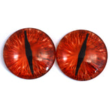 50mm Red Dragon Glass Eyes - Large 2 Inch Fantasy Eyes
