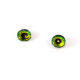 Bright Green Clockface Steampunk Glass Eyes