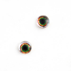Copy of 6mm Brown and Green Human Doll Glass Eyes with Whites