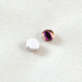6mm Brown and Fuchsia Cat Glass Eyes