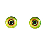 Tiny Green and Yellow Monster Glass Eyes