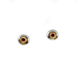 6mm Light Brown Doll Glass Eyes with Whites