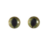 6mm realistic green and brown cat eyes