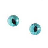 6mm turquoise cat eyes