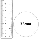 78mm Glass Eye Size Example