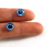 8mm Bright Blue Human Glass Eyes