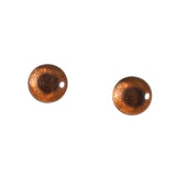 8mm bronze metallic glass eyes