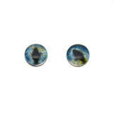 8mm Glow in the Dark Blue and Green Cat Glass Eyes