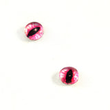 Hot Pink Dragon or Cat Glass Eyes