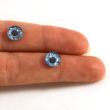 8mm Mint Blue Mermaid Glass Eyes