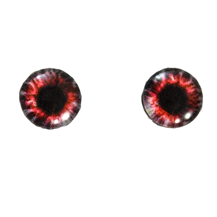 Red Demon Glass Eyes – Handmade Glass Eyes