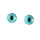 8mm turquoise cat eyes