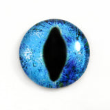 Sparkling Blue Dragon Glass Eyes