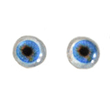 Blue Human Glass Eyes with Whites