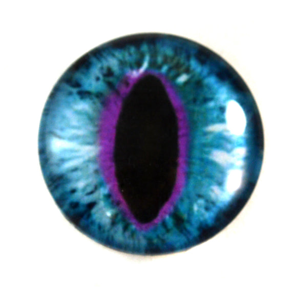 Blue and Purple Cat Glass Eye