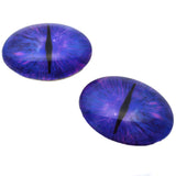 Dark Blue and Purple Dragon Oval Glass Eyes