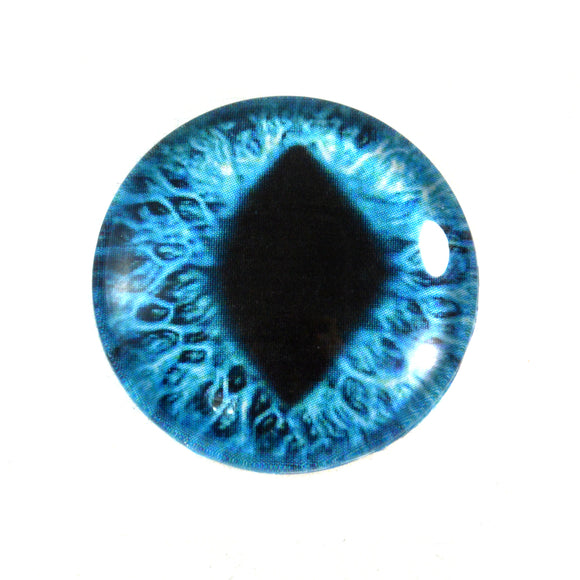 Bright Blue Cat Glass Eye