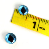 10mm Bright Blue Cat Glass Eyes