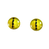 Yellow Snake Reptile Glass Eyes