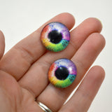 colorful glass eyes