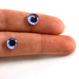 Purple Fantasy Glass Eyes with Yellow