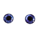 violet blue glass eyes