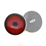Sew On Buttons Dark Red Loon Bird Glass Eyes