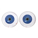 Extraterrestrial Blue Alien Glass Eyes with Whites