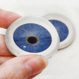 High Domed ET Extraterrestrial Blue Alien Glass Eyes