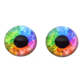 High Domed Fantasy Human Rainbow Glass Eyes