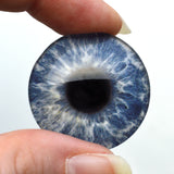 Gray Blue Human Glass Eyes for Art Doll Making