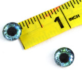 10mm Green and Blue Human Glass Eyes