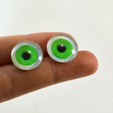 Bright Green Human Glass Eyes