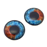Heterochromia Dual Blue and Brown Human Glass Eyes