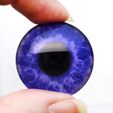 Jewel Tone Dark Blue Human Glass Eyes