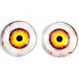 Nightmare Clown Yellow and Orange Glass Doll Eyes