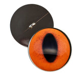 Orange Fox Sew-On Button Glass Eyes