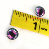 10mm Pink and Blue Fantasy Dragon Glass Eyes
