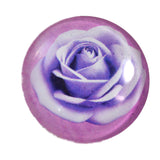 Purple Rose Glass Cabochon