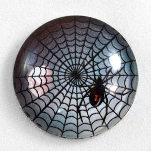 Scary Spider Glass Cabochon