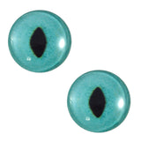 turquoise cat glass eyes